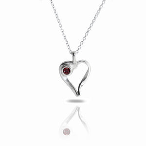 Heart Gemstone Necklace