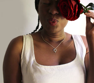 Heart Gemstone Necklace