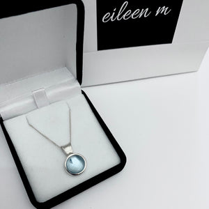 Round Aquamarine Chain