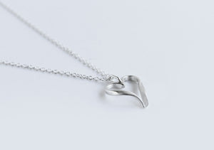 Reversible Heart Necklace