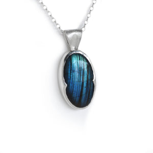 Scalloped Labradorite Chain