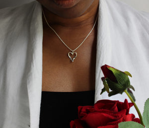 Reversible Heart Necklace