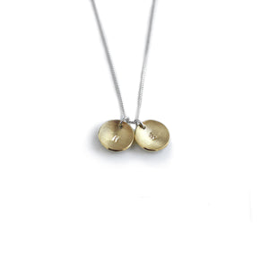 Domed Initial Necklace