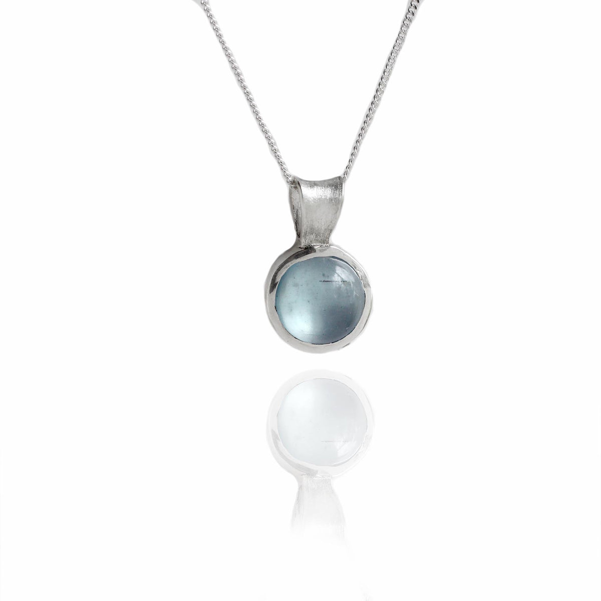 Round Aquamarine Chain