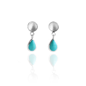 Turquoise Drop studs
