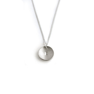 Domed Initial Necklace