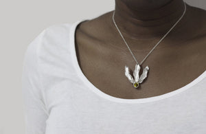 Flame Lily necklace - Small Garnet