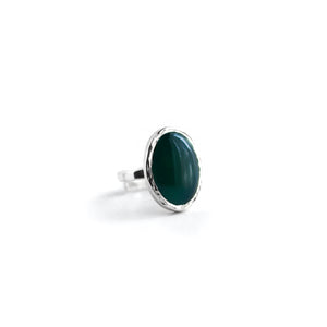Green Agate Ring