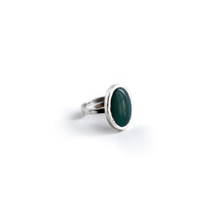 Green Agate Ring