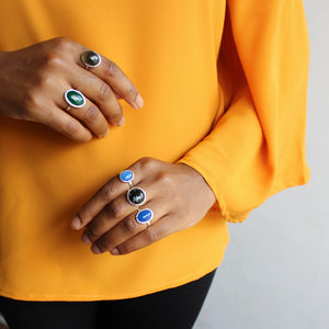 Green Agate Ring