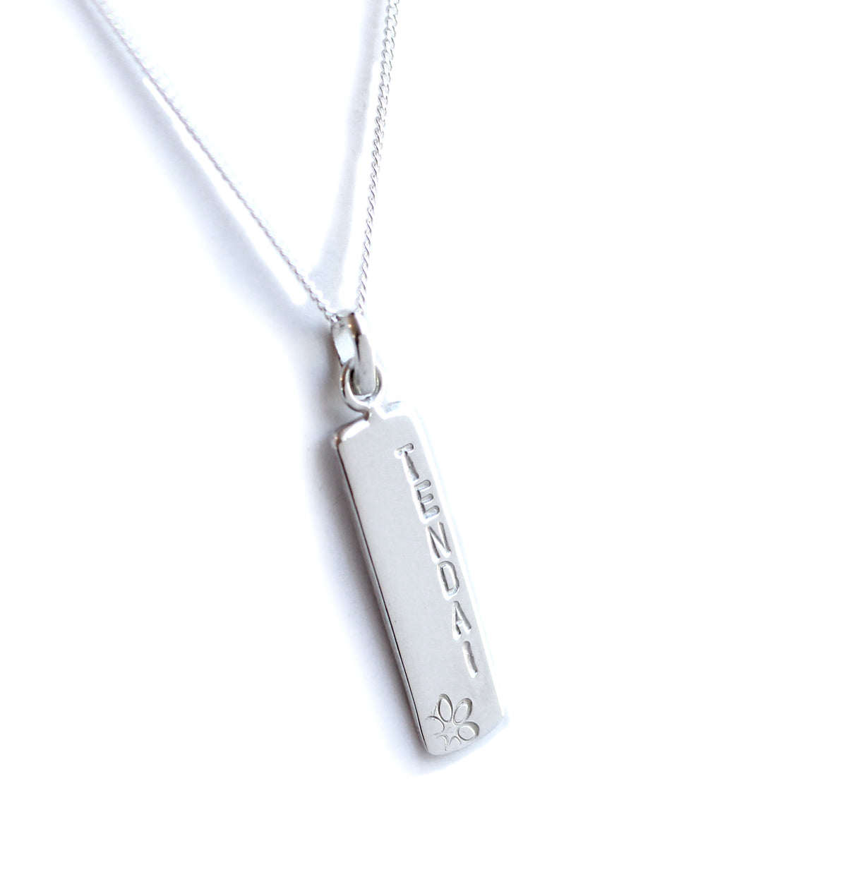 Name Necklace Silver Eileen M Jewellery