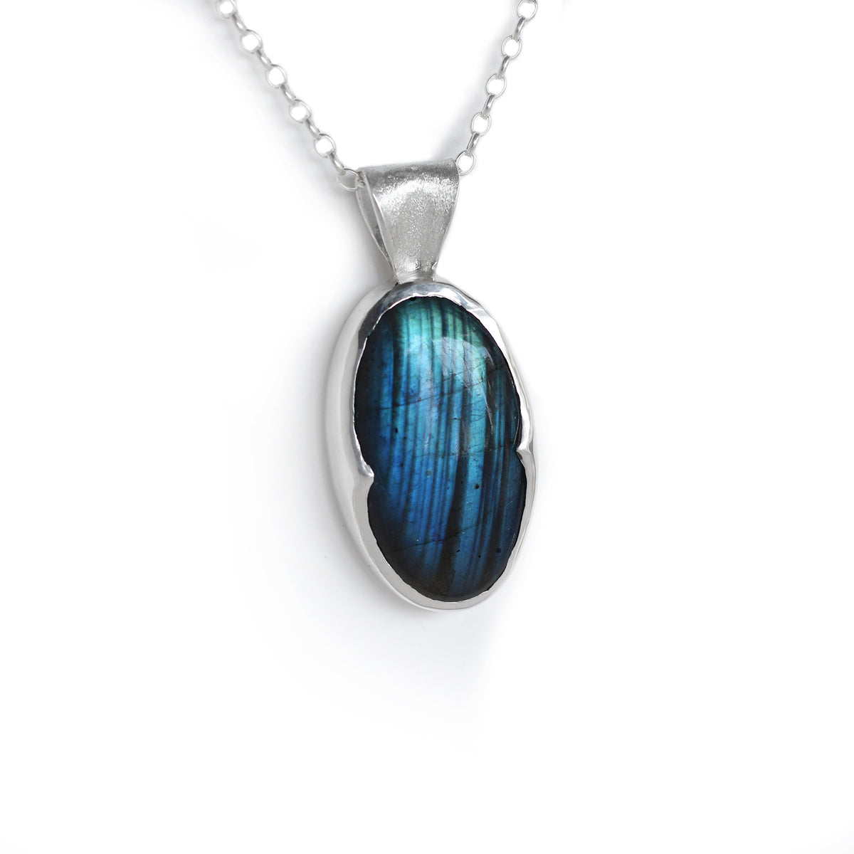 Scalloped Labradorite Chain