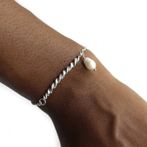 Msasa Pearl Twist Bracelet