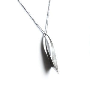 Silver Necklace with Dauntless pendant on white background