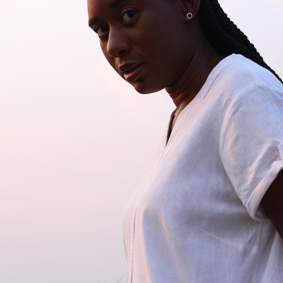 Swirled Circle Studs