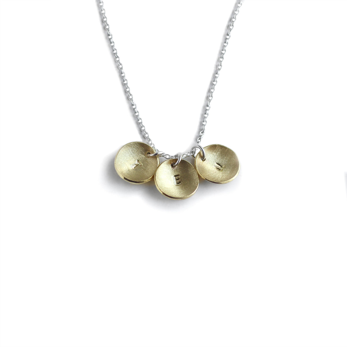 Domed Initial Necklace