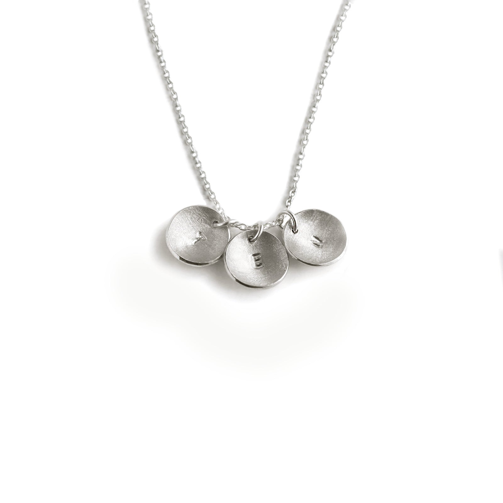 Domed Initial Necklace