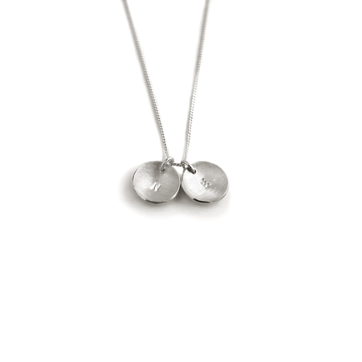 Domed Initial Necklace