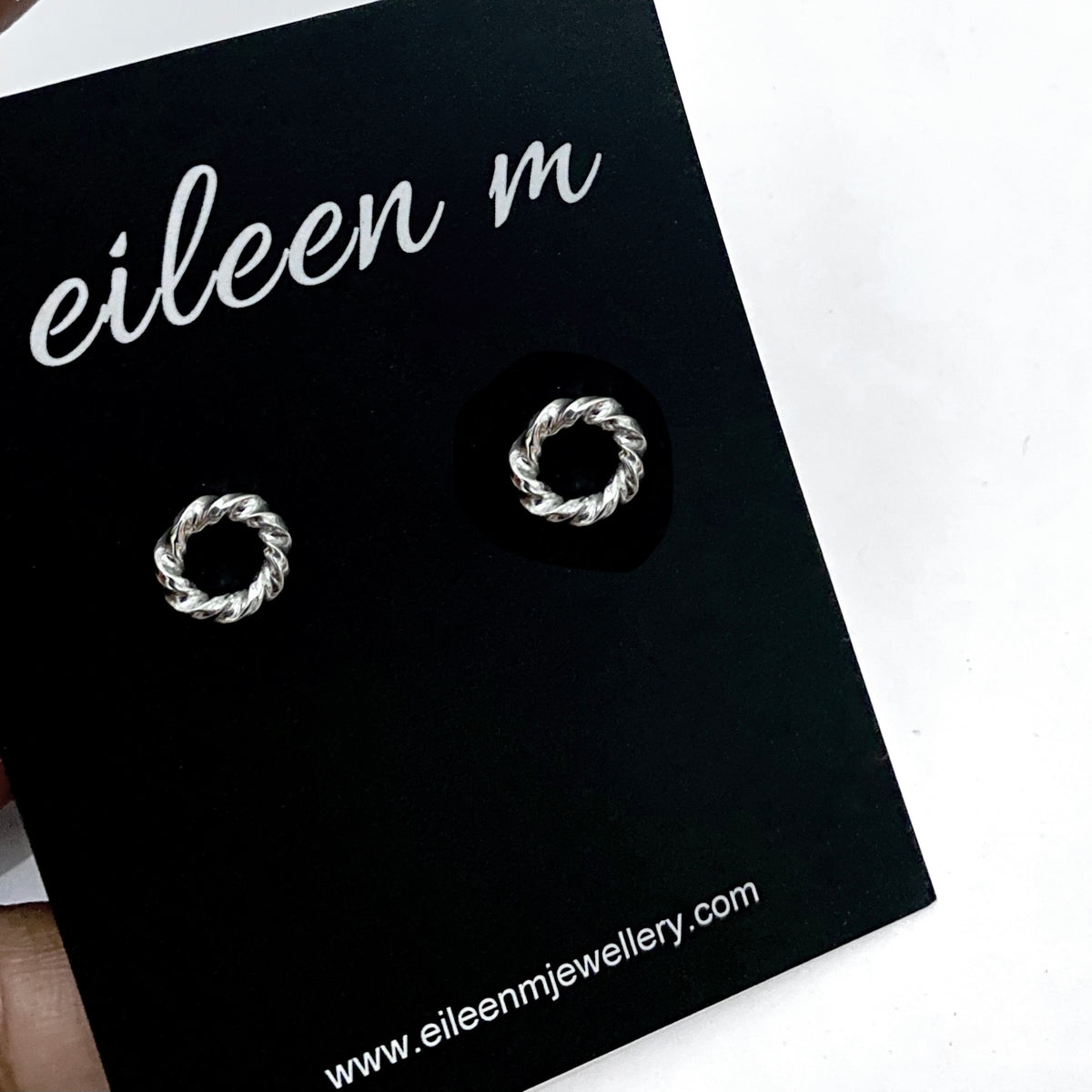 Swirled Circle Studs